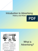 Introduction To Advertising: History and Roles