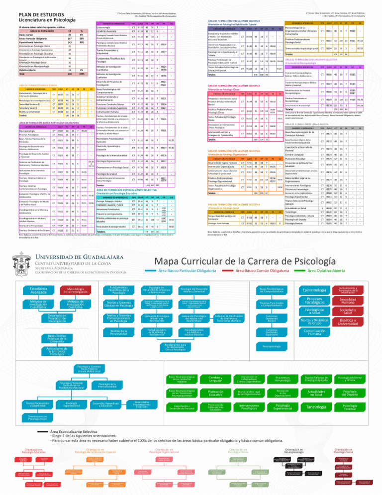 Plan de Estudios y Mapa Curricular | PDF