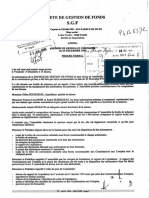 SOCIETE GESTION DE FONDS - Actes Du 22-01-1996