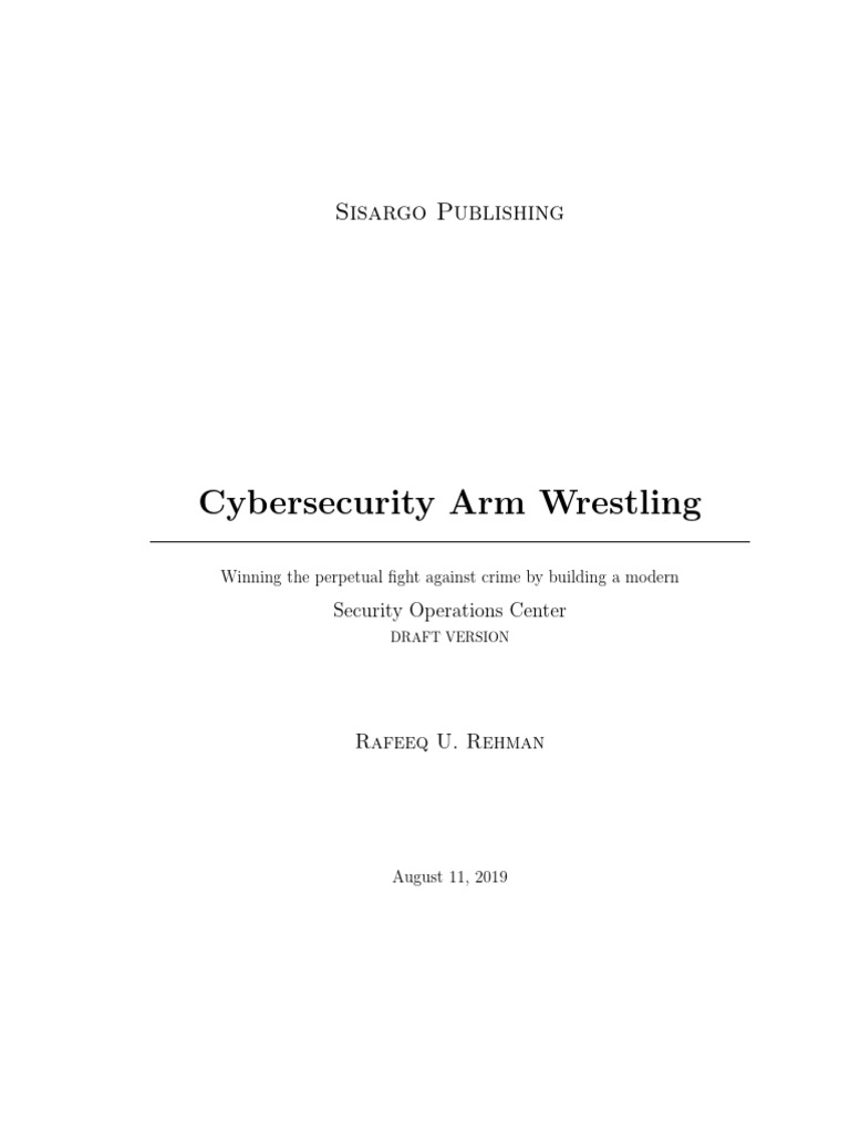 Soc Book Three Chapters Rafeeq Rehman | PDF | Computer Security | Security