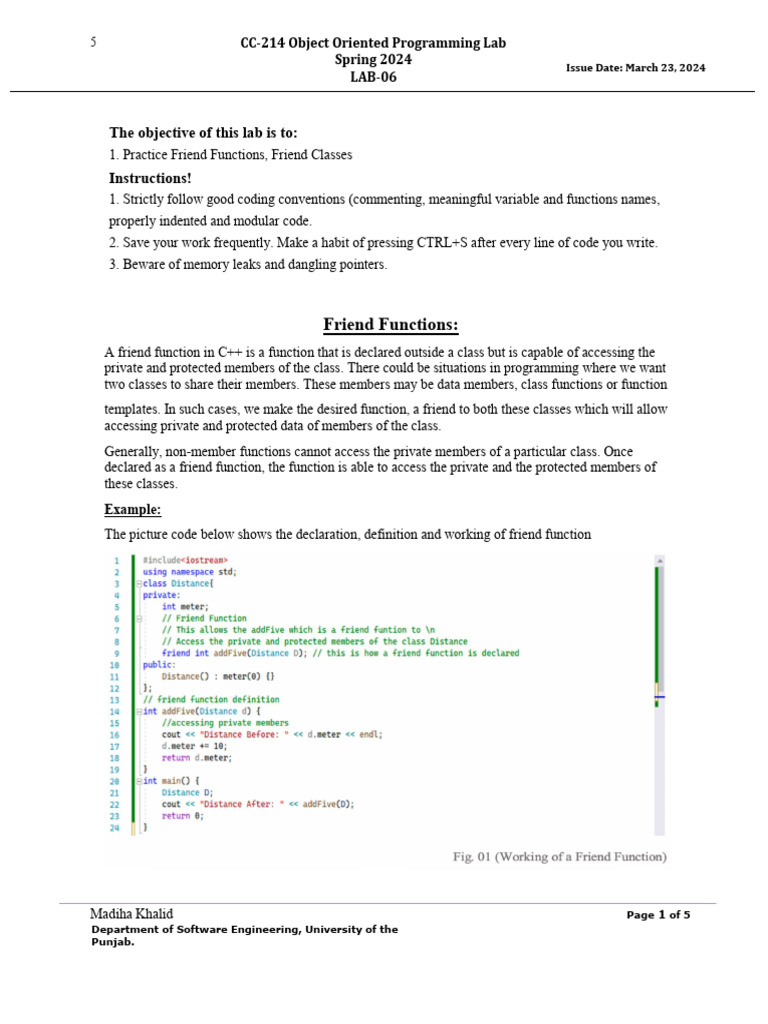 Practice File 06 | Download Free PDF | Class (Computer Programming) | C++