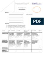 Rúbrica Trabajo Final