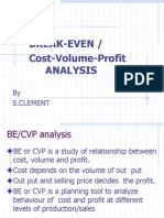 Break-Even / Cost-Volume-Profit Analysis: by S.Clement