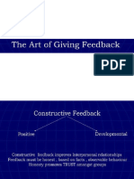 Feedback Art and Science