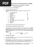 Major Project Report Format and Contents