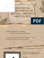 2ang Sektor NG Industriya Group 3 Abueva 2024