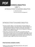 Businessanalytics Unit 1