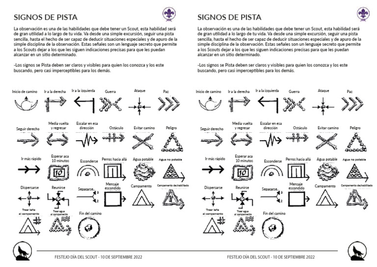 SIGNOS DE PISTA Scout SAAC | Descargar gratis PDF | Exploración