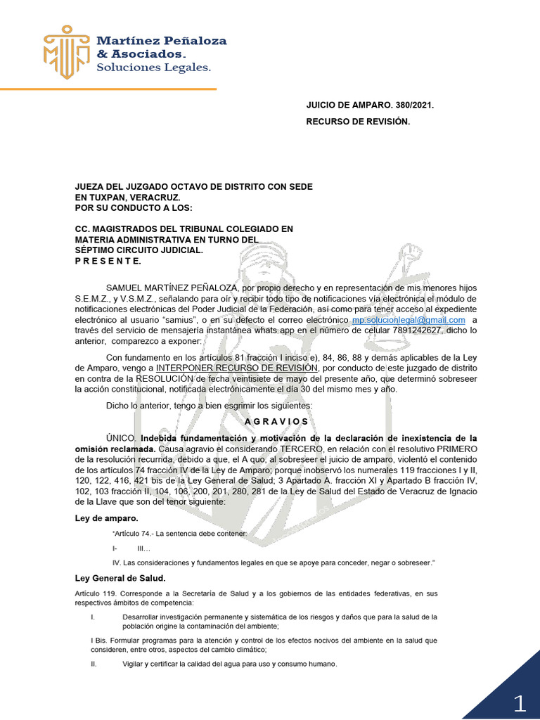 Recurso de Revision Vs Sobreseimiento | PDF | Caso de ley | Justicia
