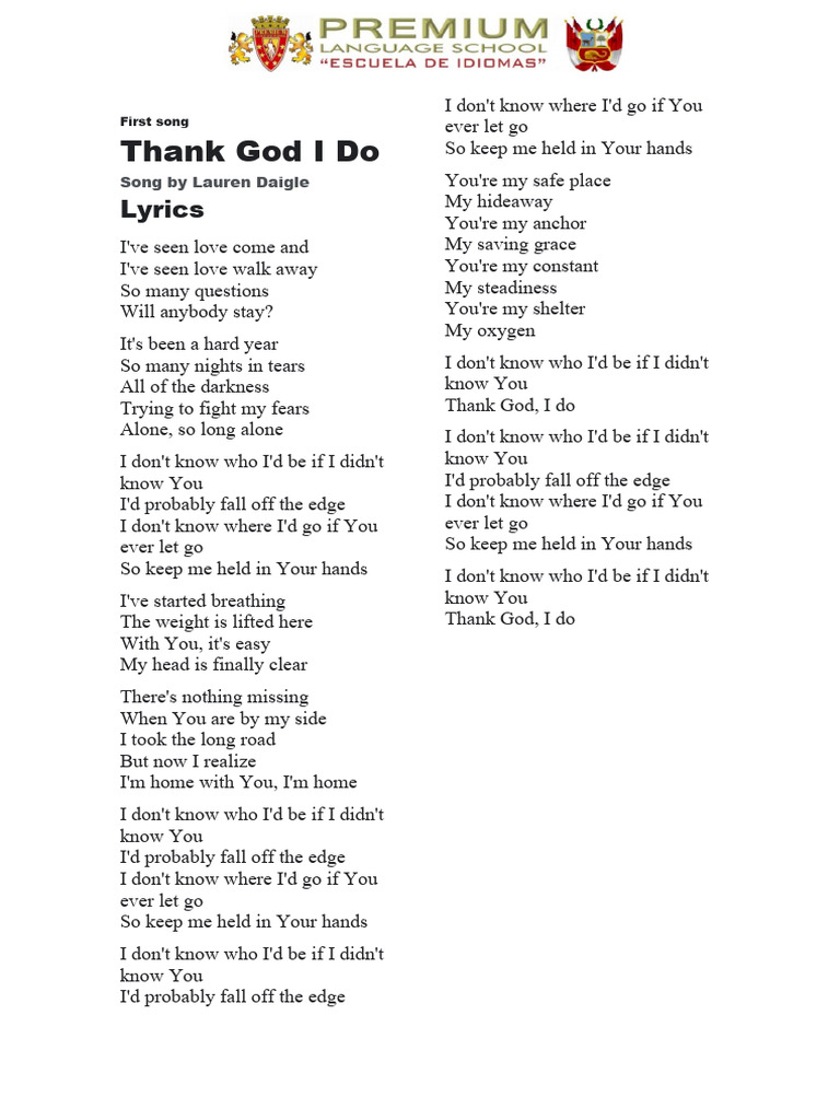 First Song | PDF
