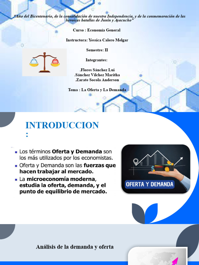 Análisis de Oferta y Demanda en Economía | PDF | Oferta (economía ...