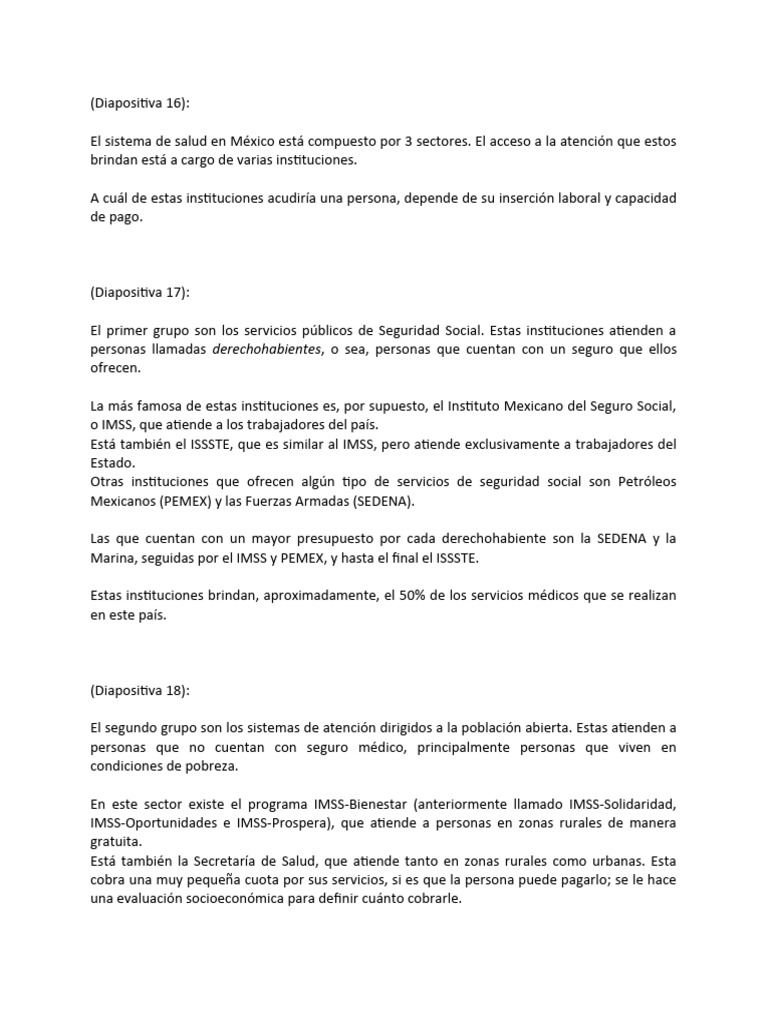 Componentes Del Sistema de Salud en México | PDF | Hospital | México