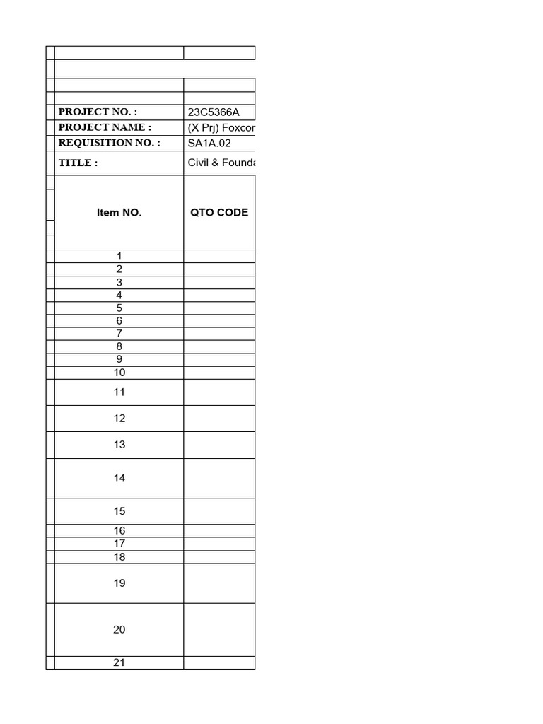 Civil Work Quotation for Foxconn Project | PDF | Concrete | Pipe (Fluid ...