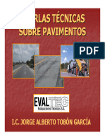 Charlas Técnicas Sobre Pavimentos 1 EVALTEC