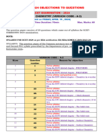 Objection For Kcet Chemistry 24