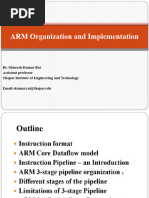 ARM Core Data Flow Model and 3 Stage Pipelining