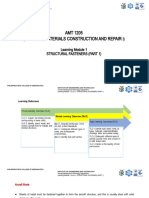 AMT 1205 (Aircraft Materials Construction and Repair: I) Learning Module 1 Structural Fasteners (Part 1)