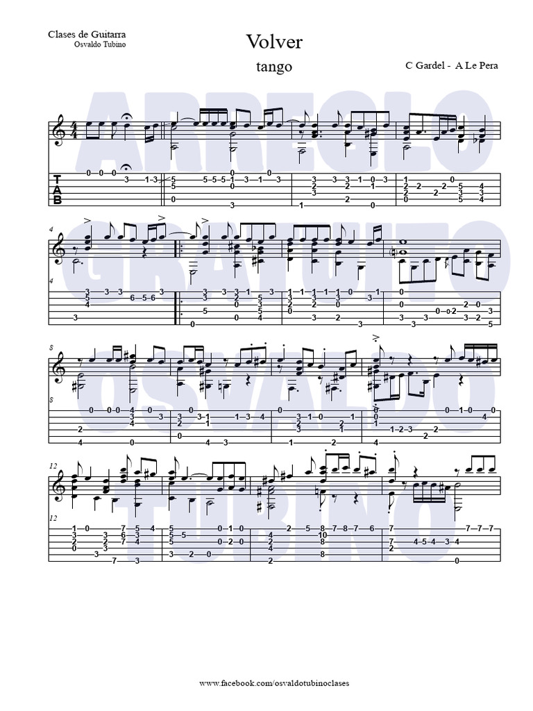 Volver Tango para Guitarra | PDF | Échecs | Ouverture (échecs)