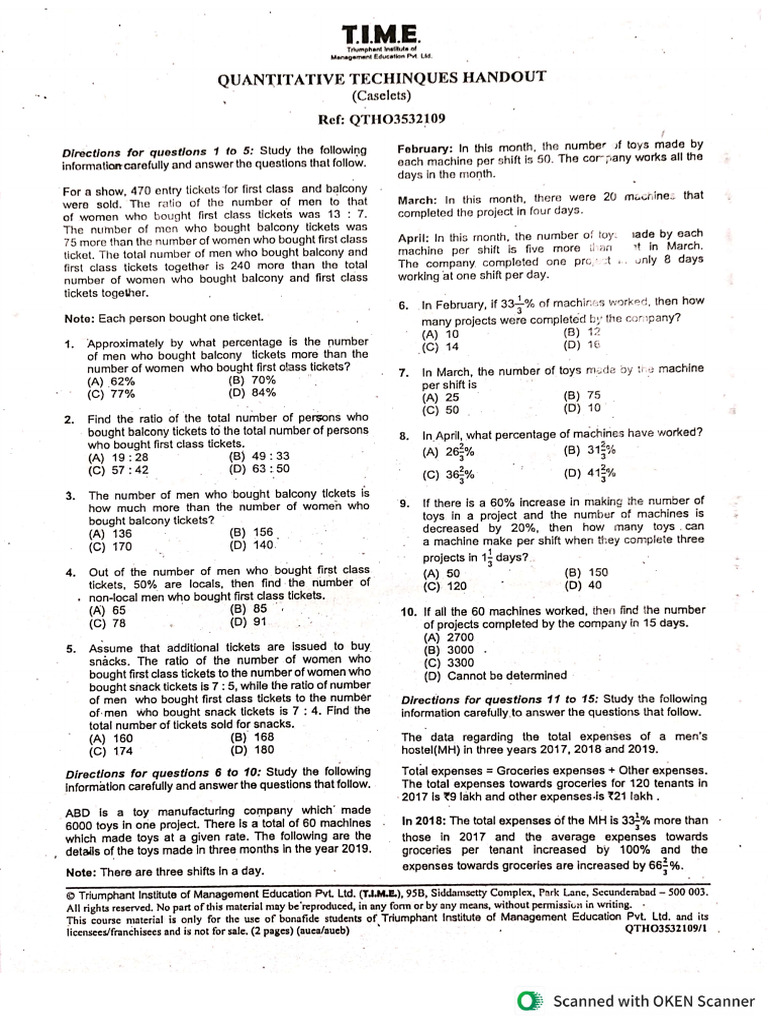 DI Level 1 (Sheet 9) | PDF