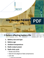AppNote ADL Vantage Pro and Battery Life