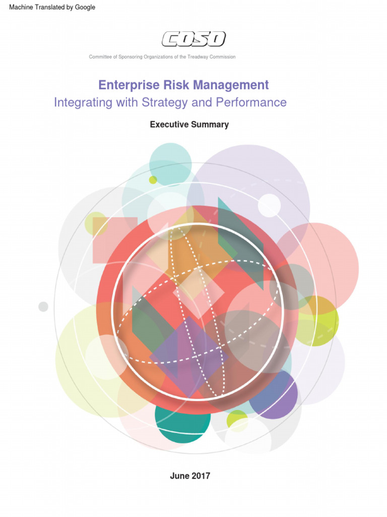 COSO ERM 2017 Executive Summary | PDF | Strategic Management | Risk ...