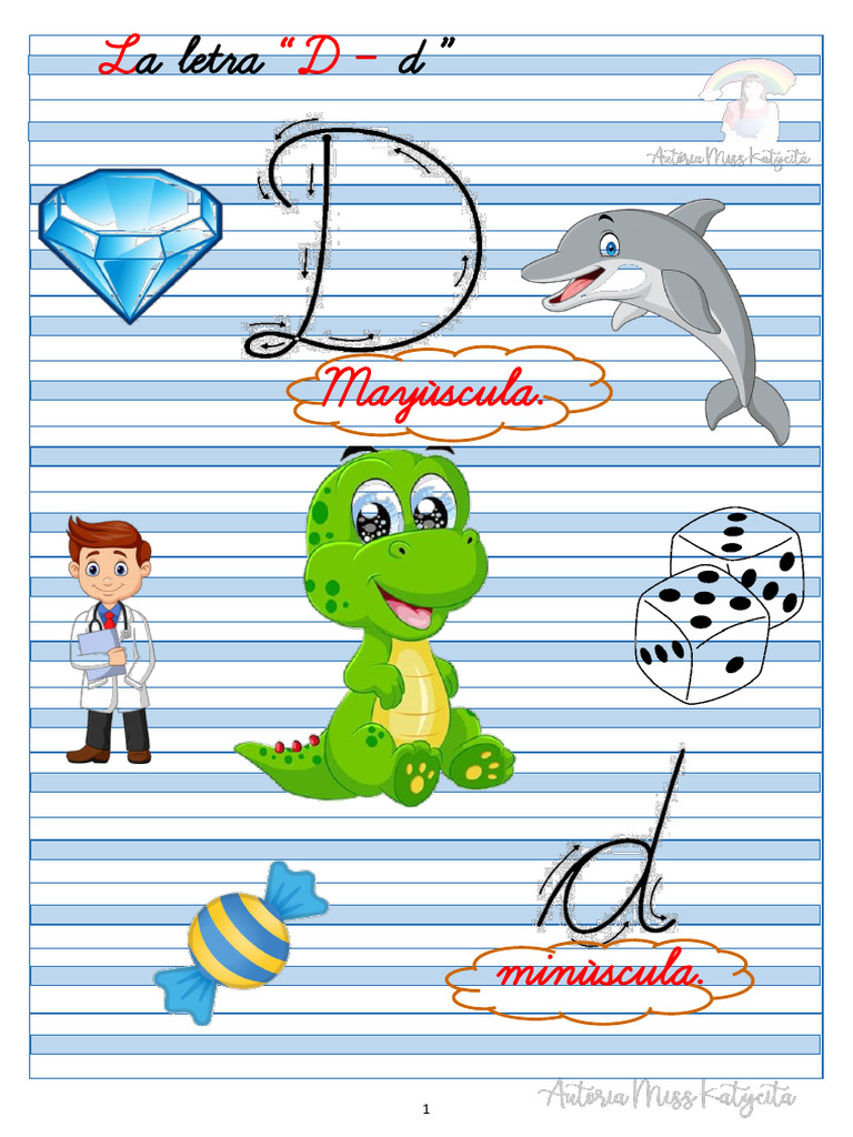 Letra D Miss Katycita Original | PDF | Escritura | Texto