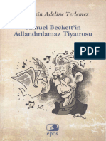 Serpilekin Adeline Terlemez Samuel Beckett'in Adlandırılamaz Tiyatrosu Epos Yayınları