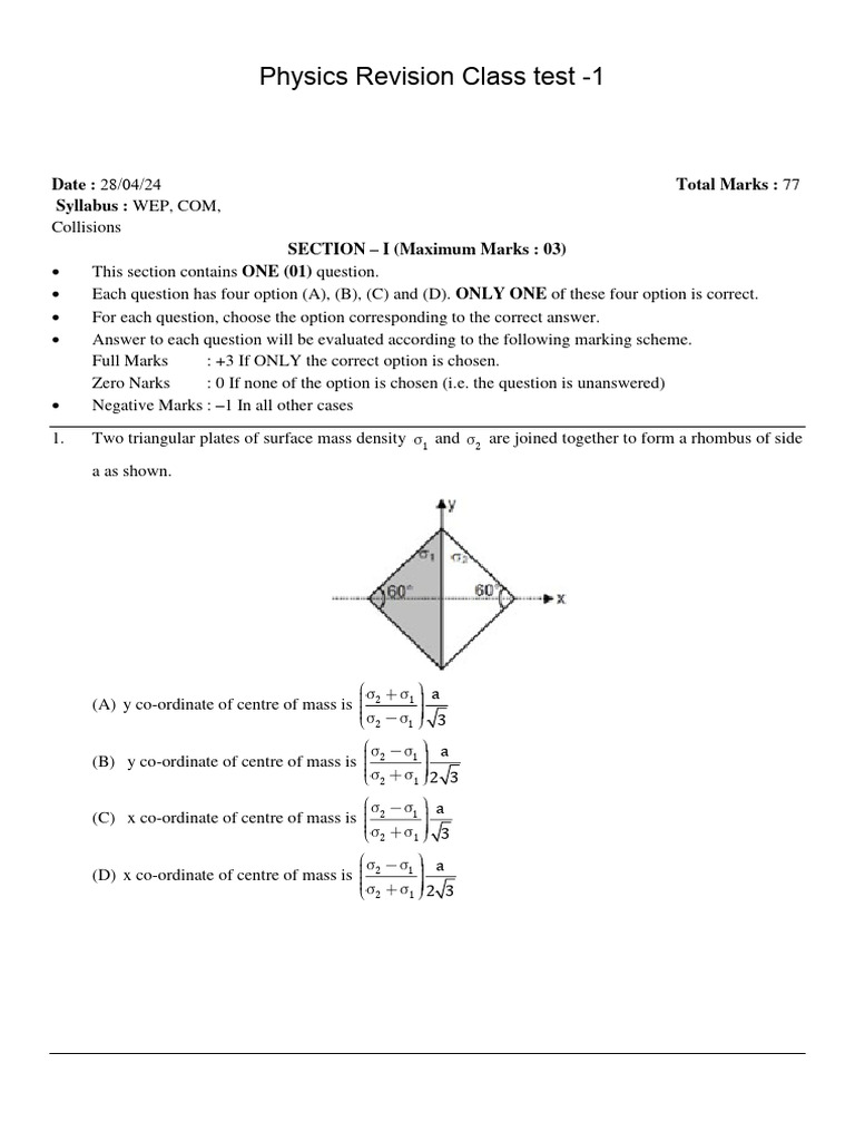 Dynamics of Mass Systems and Collisions | PDF | Force | Collision
