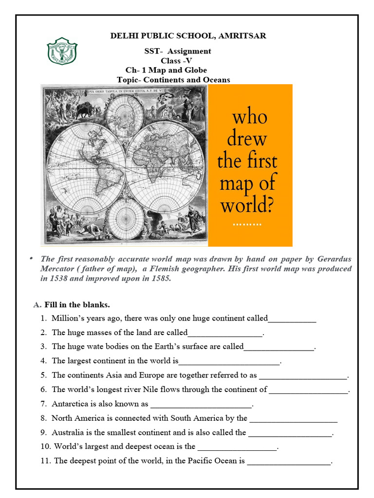 Ch 1 Continents And Oceans Pdf