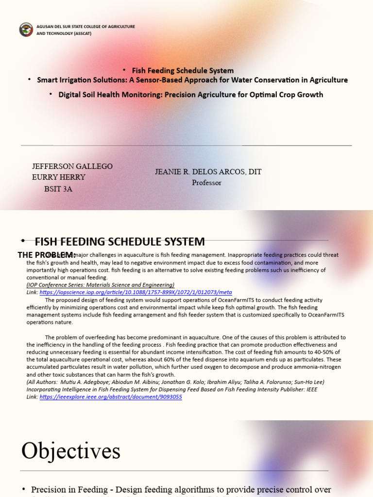 Smart Agriculture Solutions Overview | PDF | Agriculture | Irrigation