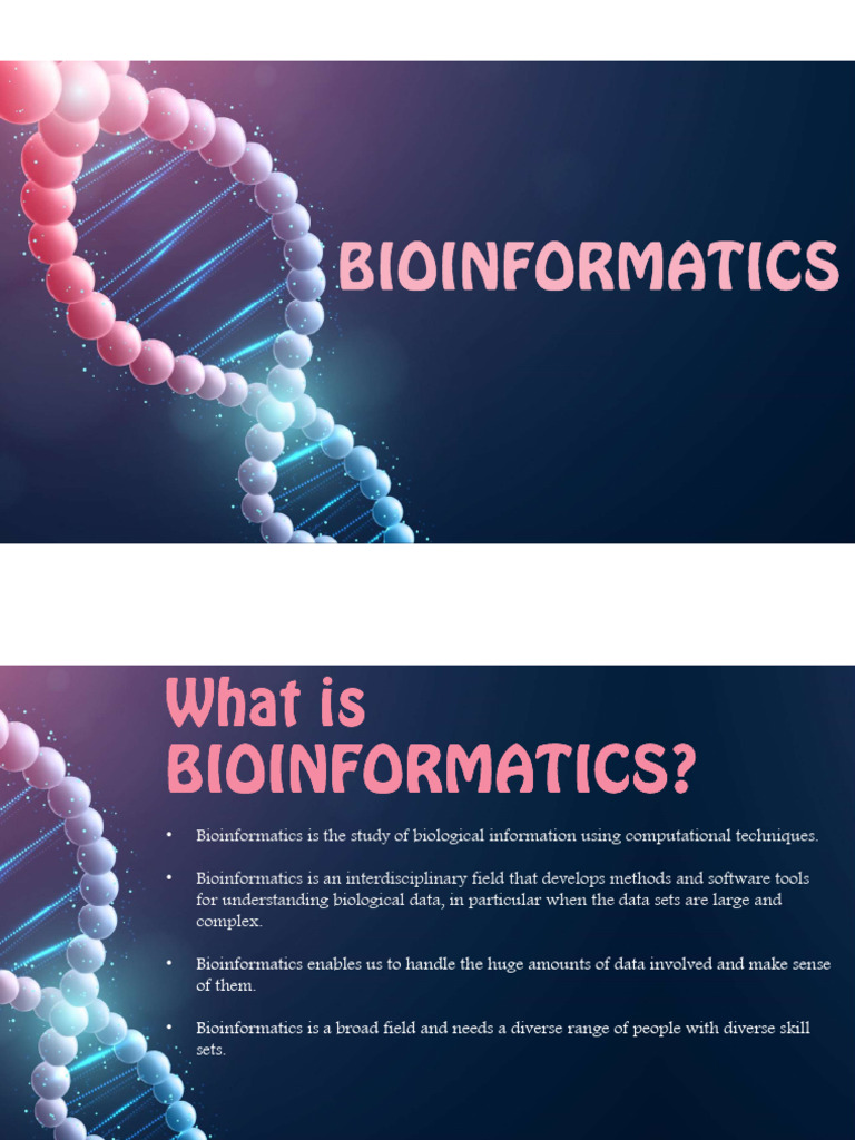 Bioinformatics for Researchers | PDF