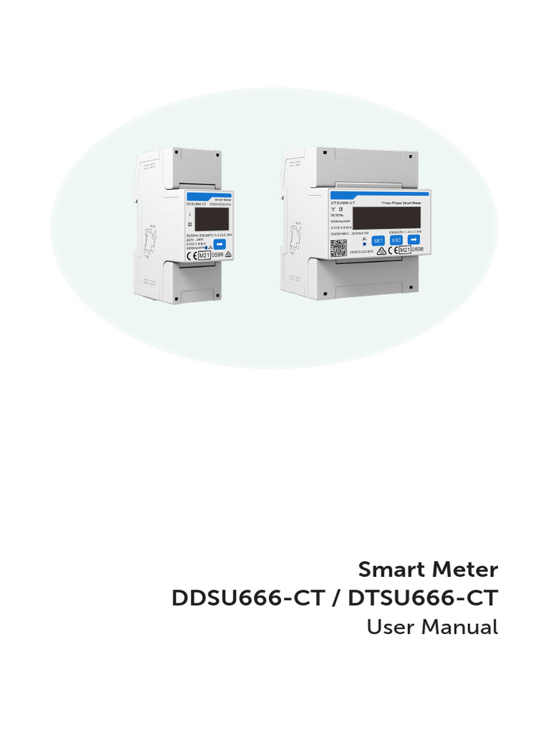 Smart Meter Ddsu666 CT Dtsu666 CT User Manual Global | PDF | Power ...