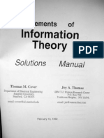 Solution Manual of Elements of Information Theory