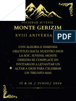 Black N Golden Invitacion Monte GERIZIM