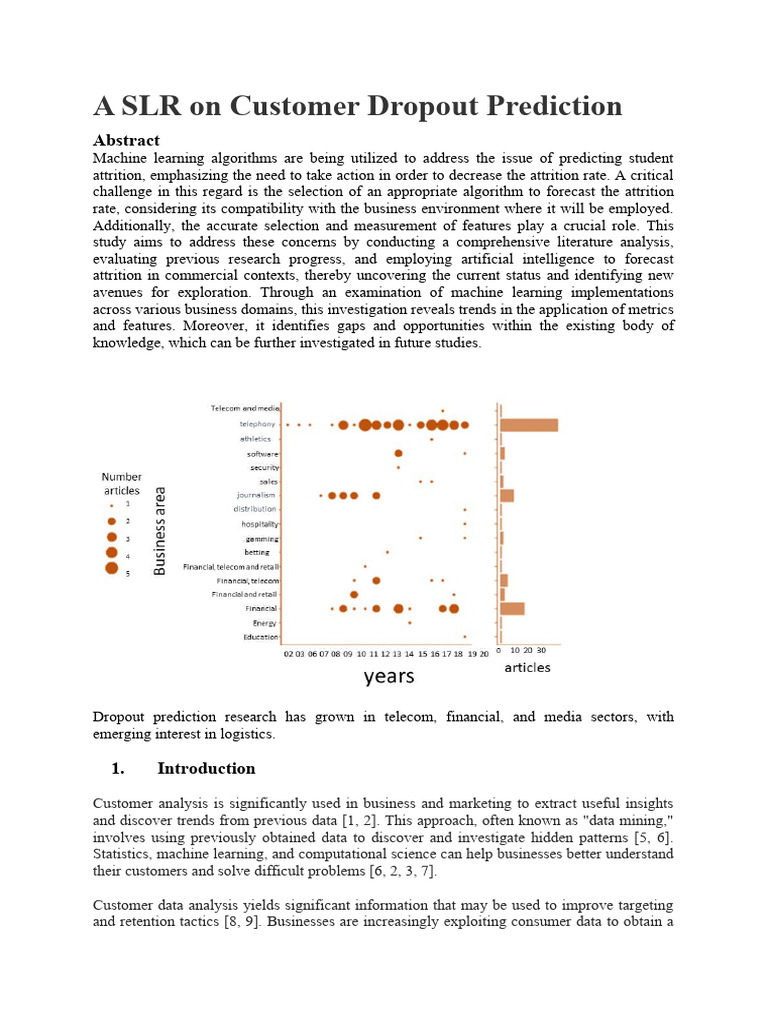 Customer Dropout Prediction Insights | PDF | Support Vector Machine ...