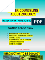 Carrier Counseling About Zoology