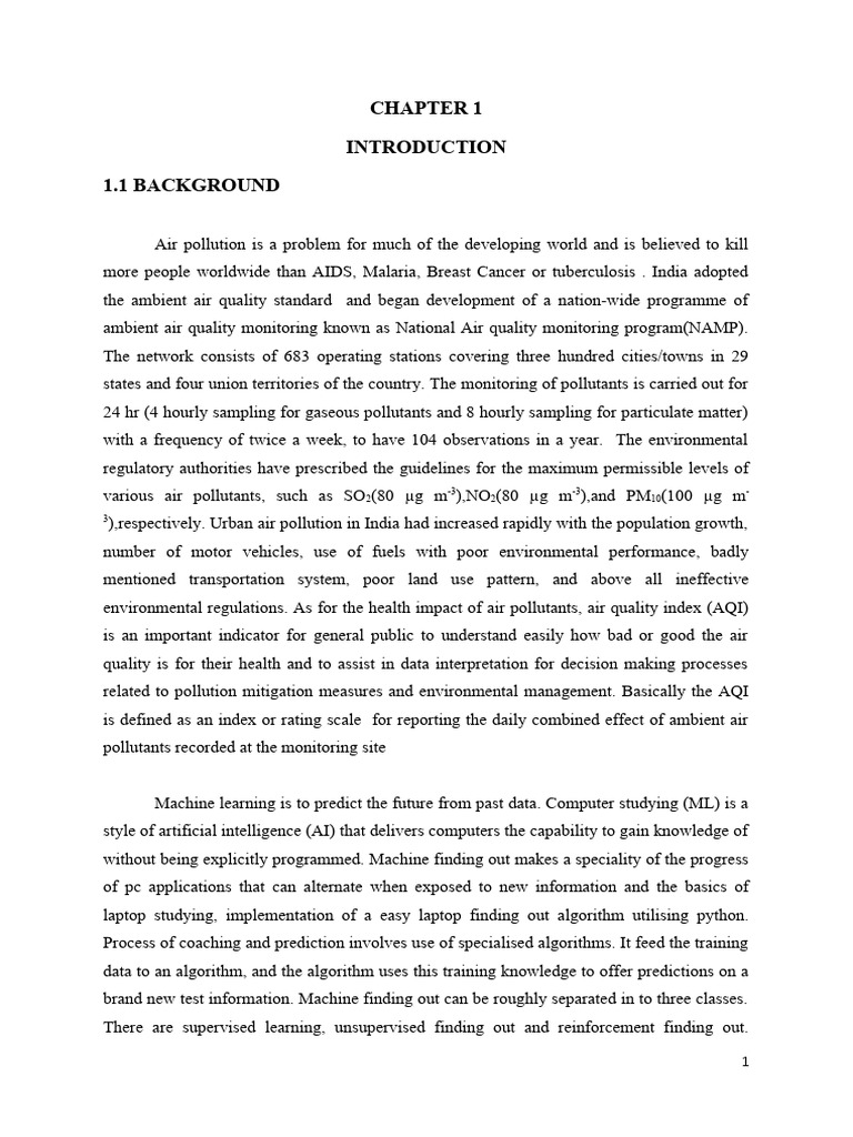 Air Quality Monitoring and Machine Learning | PDF | Machine Learning ...