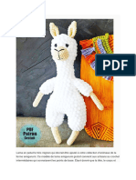 Lama Blanc Mignon PDF Amigurumi Patron Gratuit