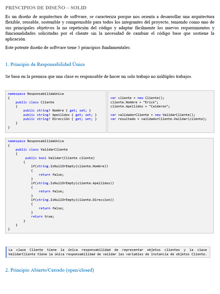 SOLID | PDF | Software | Ciencias de la Computación