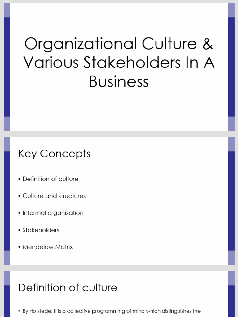 Understanding Organizational Culture | PDF | Organizational Culture ...