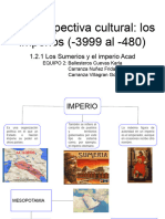 Perspectiva Cultural de Los Imperios, Sumerios e Imperios Acad