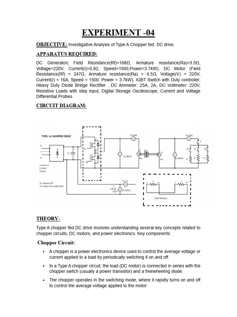Exp 04 | PDF | Electric Motor | Direct Current