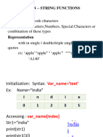 Python E28093 Strings