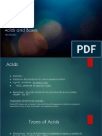 Acids and Bases Lecture 1 (Grade 9)