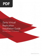 Zerto Virtual Replication Installation Guide For Hyper-V