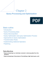 Advanced Database Chapter Two Query Processing and Optimization
