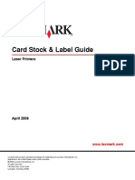 Cardstock and Label Guide