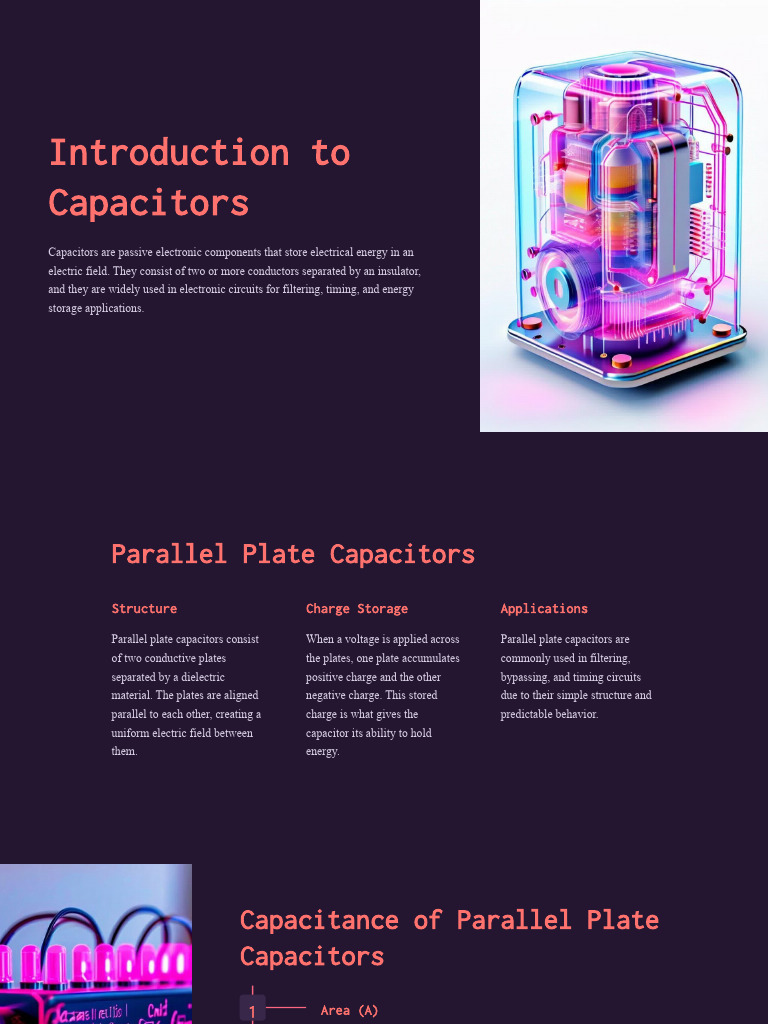 Introduction To Capacitors | PDF | Capacitor | Capacitance