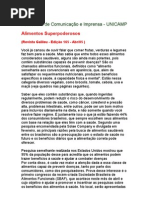 Alimentos Superpoderosos - Revista Galileu - Edição 165 - Abr05