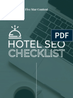 2022 Five Star Content Hotel SEO Checklist